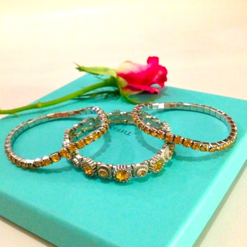 Yellow Beaded Bracelet (3 as a set)